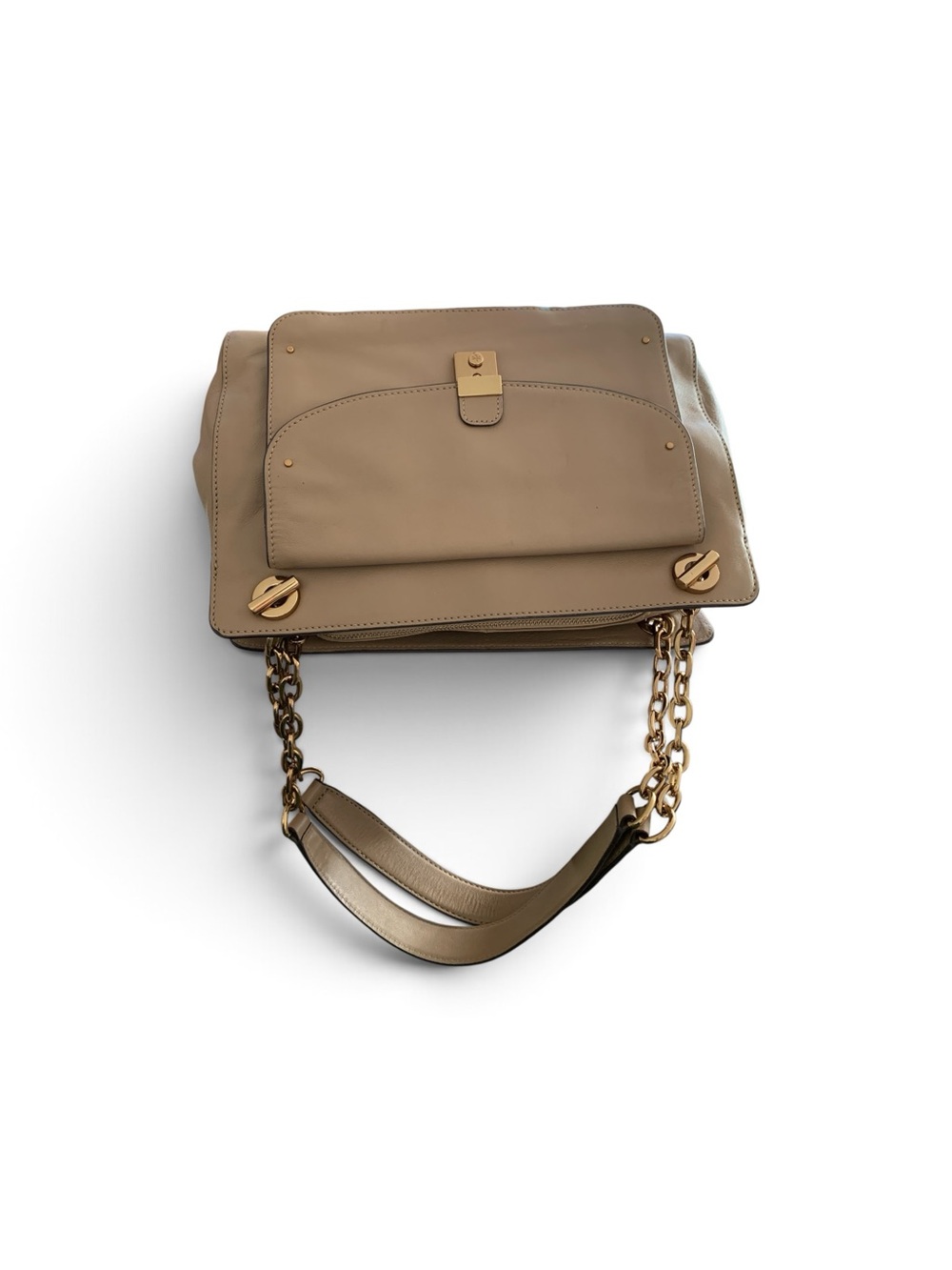 TORY BURCH Priscilla Beige Leather Shoulder Bag - Picture 3 of 10
